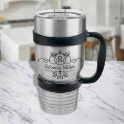 Personalized Polar Camel Tumbler 30 oz, Customized Tumbler with Optional Handle