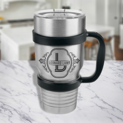 Personalized Tumbler 30 oz with Optional Handle, Customized Tumbler with Name