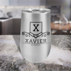Personalized Stainless Steel Vacuum Insulated Tumbler, Camel Wine Glass 16 oz., Customized Tumbler