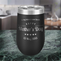 Wine Tumbler Mothers Day, Mom Tumbler Cup, Vacuum Insulated Tumbler 16 Oz, Personalized Mother's Day Gifts