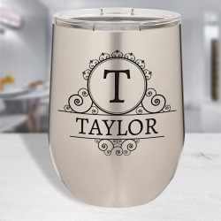 Personalized Stainless Steel Vacuum Insulated Tumbler, Customized Tumbler, Camel Wine Glass