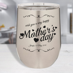 Mothers Day Tumbler Funny, Personalized Wine Glass for Mom, Stainless Steel Tumbler, Mothers Day Gifts