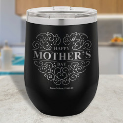 Personalized Mothers Day Gift, Mom Tumbler Funny, Stemless Vacuum Insulated Tumbler, Mothers Day Tumbler