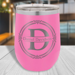 Personalized Camel Vacuum Insulated Tumbler, Stemless Wine Glass 12oz