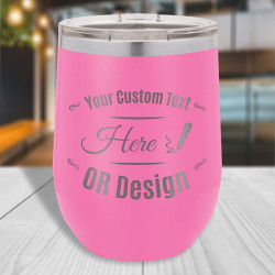 Personalized Camel Vacuum Insulated Stemless Wine Glass 12oz