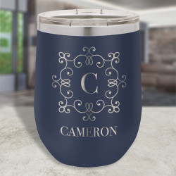 Personalized Camel Vacuum Insulated Tumbler, Stemless Wine Glass 12oz, Customized Tumbler