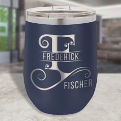 Personalized Camel Vacuum Insulated Tumbler, Stemless Wine Glass 12oz
