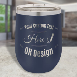 Personalized Camel Vacuum Insulated Stemless Wine Glass 12oz