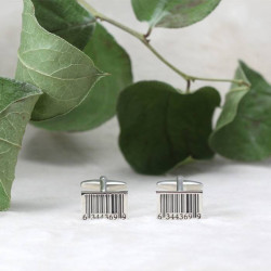 Unique Bar Code Design Novelty Cuff Links Add Fun To Your Dressing