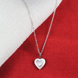 Personalized Beautiful Mini Heart Pewter Insert Locket