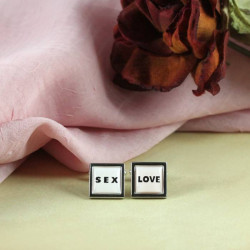Stylish Love and Sex Novelty Cufflinks a Fun Addition to Your Dressing