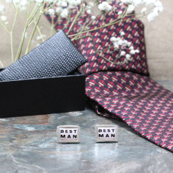 The Best Man Novelty Cufflinks Are A Nice Touch To The Wedding