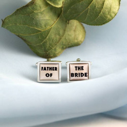 Father of the Bride Novelty Cufflinks Perfect Gift For Father of Bride