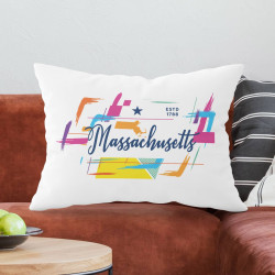 Personalized Massachusetts Pillow Case