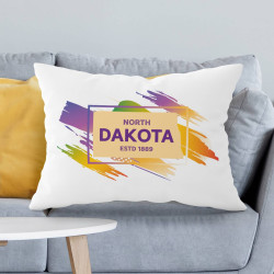 Personalized North Dakota Pillow Case