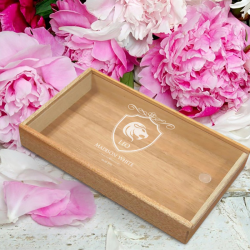 Personalized Birthday 5 Cigar Promotional Box with Clear Slide Top with Zodiac Signs