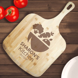 Personalized Pizza Board with Handle, Kitchen Gifts for Her, Wood Pizza Board, Custom Kitchen Gifts for Cooks
