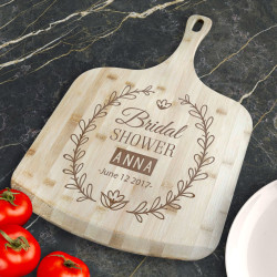 Custom Bridal Shower Gifts, Personalized Bamboo Pizza Board, Personalized Bridal Shower Favors