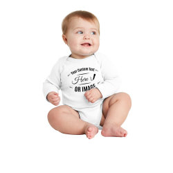 Personalized Rabbit Skins Infant Long Sleeve Baby Rib Bodysuit