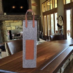 Personalized Saddle Collection Flannel Wine Tote