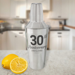 Personalized Anniversary Choice 28 oz. Stainless Steel Bar Shaker