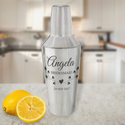 Personalized Bridesmaid Choice 28 oz. Stainless Steel Bar Shaker