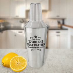Personalized Father's Day Choice 28 oz. Stainless Steel Bar Shaker