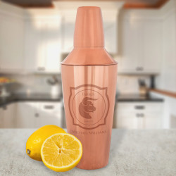 Personalized Birthday Choice 28 oz. Copper Plated Stainless Steel Bar Shaker with Zodiac Signs