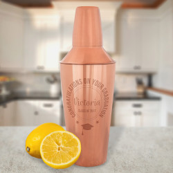 Personalized Graduation Choice 28 oz. Copper Plated Stainless Steel Bar Shaker