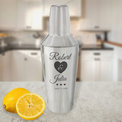 Personalized Wedding Choice 28 oz. Stainless Steel Bar Shaker