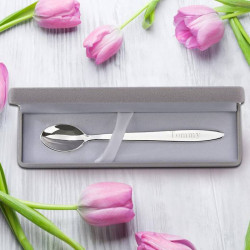 Personalized Silver Plated Baby Spoon