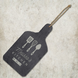 Personalized Slate Cutting Board for Kitchen, Customized Kitchen Gifts, Slate Cutting Board with Hanger String, Kitchen Gifts for Women