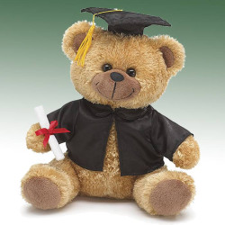 Graduate Bear With Cap Gown & Diploma Plush Friends & Family Gifts