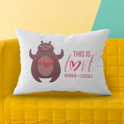 Personalized Valentine's Day Pillow Case