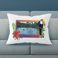 Personalized Vacation Pillow Case with Picture