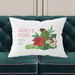 Personalized Wedding Pillow Case for Him and Her