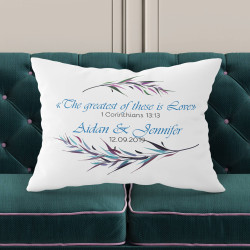 Personalized Wedding Pillow Case for Him and Her