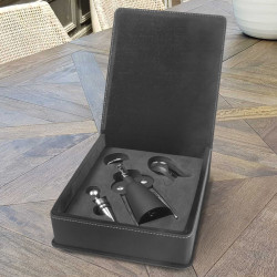 Personalized Wine Tool Gift Set, Customized Leather Wine Tool Set 3-Piece, Wine Gifts Engraved