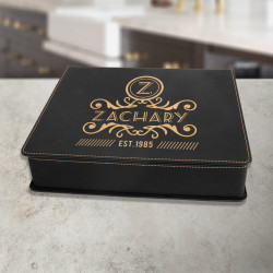 Personalized Wine Tool Set, Leather 5-Piece Wine Tool Box, Customized Wine Tool Set