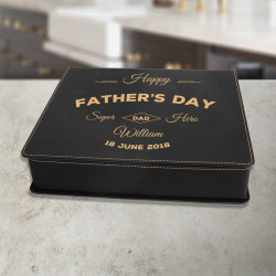Personalized Dad Wine Gifts, Leather Wine Tool Set 5-Piece, Fathers Day Design Gifts, Customized Gifts for Dad