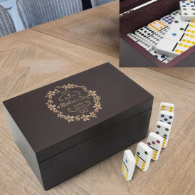 Personalized Gifts for Mom, Double Twelves’ Dominoes Set, Mothers Day Gift from Daughter