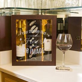 Personalized Papered Grape Deluxe Double Bottle Wine Box Set