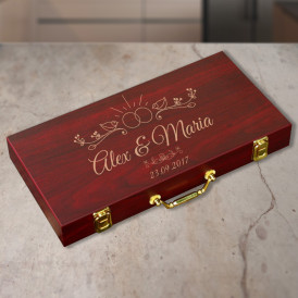 Personalized Wedding Poker Chips, 300 Chip Poker Set, Customized Wedding Gifts