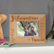 3 Generations of Sons Personalized Wooden Picture Frame-5" x 3 1/2" Brown Horizontal (Frames)