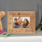 Our Hearts Belong to Daddy Personalized Wooden Picture Frame-5" x 3 1/2" Brown Horizontal (Frames)