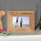 Deep Sea Fishing Personalized Wooden Picture Frame-5" x 3 1/2" Brown Horizontal (Frames)