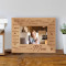 Why We Love Mom Personalized Wooden Picture Frame-6" x 4" Brown Horizontal (Frames)