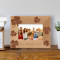 The Clan Personalized Wooden Picture Frame-5" x 3 1/2" Brown Horizontal