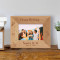Happy 30th Birthday Personalized Wooden Picture Frame-5" x 3 1/2" Brown Horizontal (Frames)