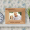 Congratulations on Your Retirement Personalized Wooden Picture Frame-5" x 3 1/2" Brown Horizontal (Frames)